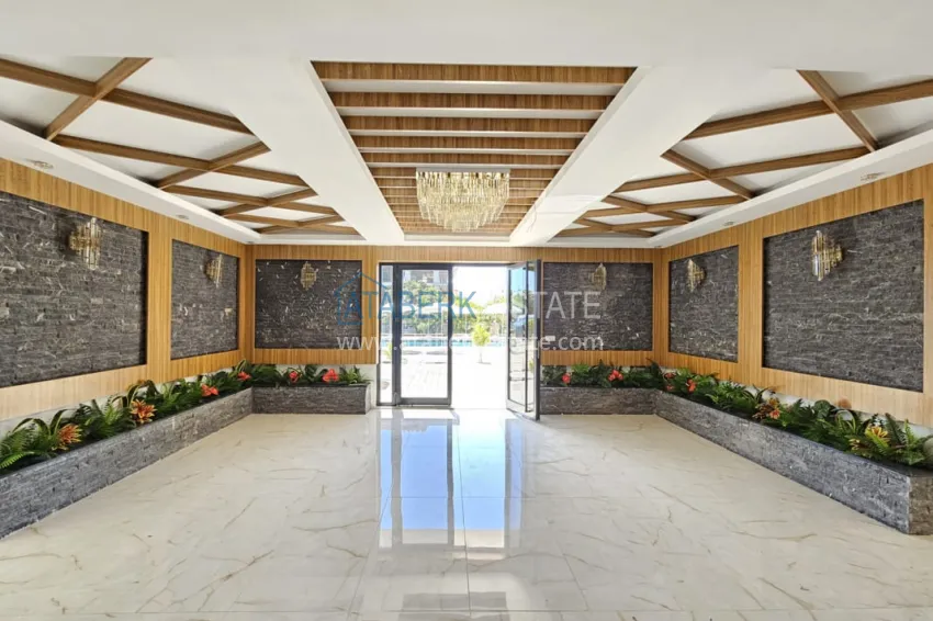 Квартира 2+1 с чистовой отделкой и видом на море, район Оба – Алания 7 