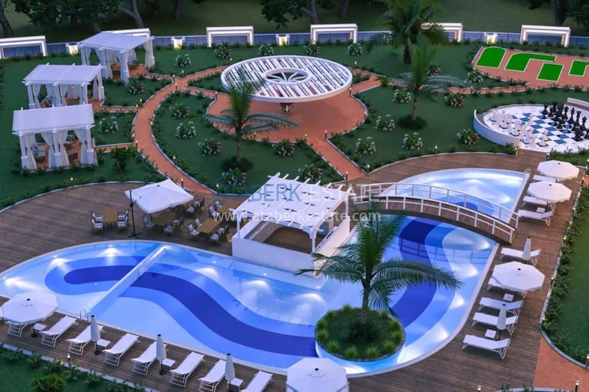 Видовая квартира 1+1 от инвестора с рассрочкой, в комплексе на этапе строительства, район Авсаллар – Алания 10