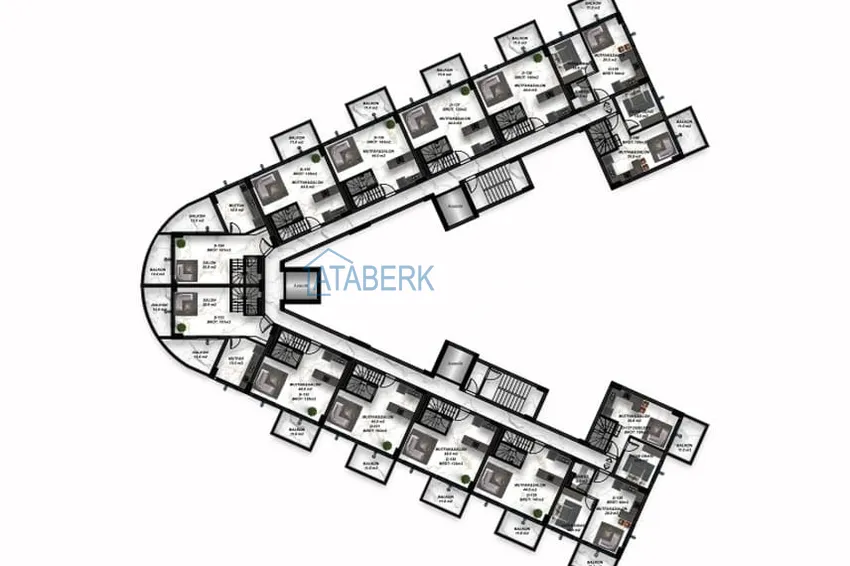 Купить дешево Новый проект шикарного жилого комплекса в Газипаше район Пазарджи 1 