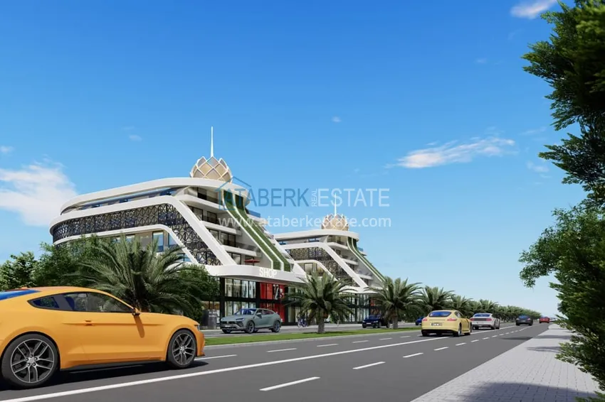 Новый проект  бизнес-центра на этапе строительства в Алании, район Оба  8 