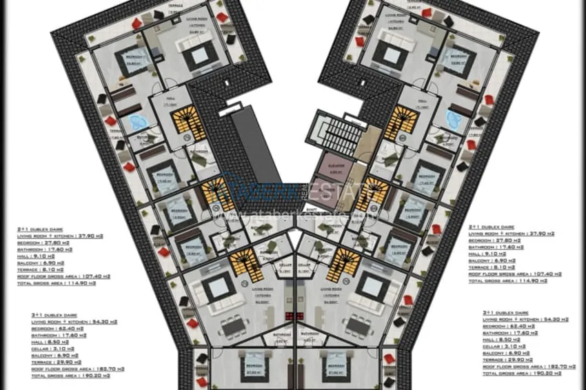 Купить дешево Ультрасовременный проект уникального оздоровительного комплекса в Махмутларе, Алания 3 
