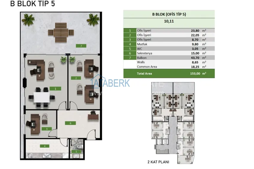 Купить дешево Новый проект  бизнес-центра на этапе строительства в Алании, район Оба  2 