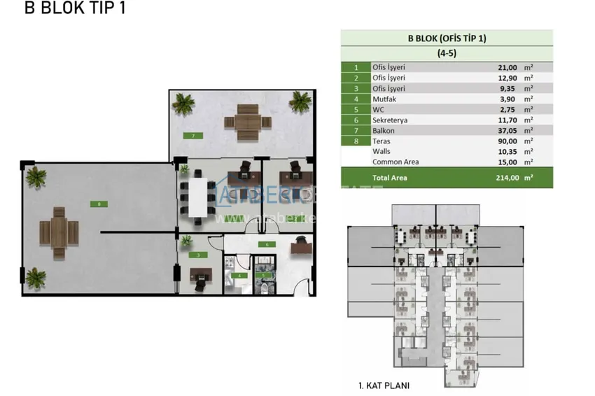 Купить дешево Новый проект  бизнес-центра на этапе строительства в Алании, район Оба  3 