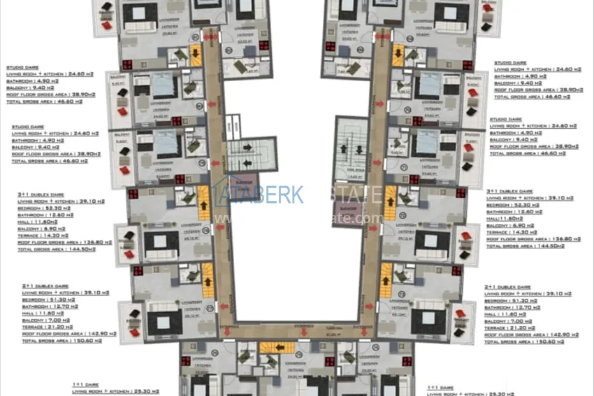 Купить дешево Ультрасовременный проект уникального оздоровительного комплекса в Махмутларе, Алания 9 