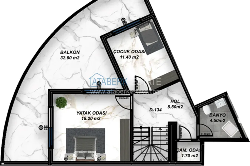 Купить дешево Новый проект шикарного жилого комплекса в Газипаше район Пазарджи 18 