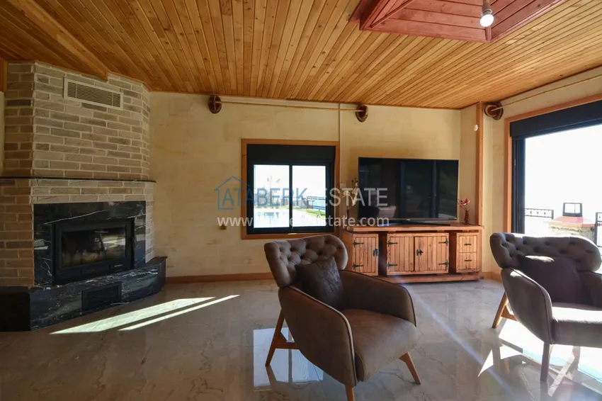 Приобрести Современная частная двухэтажная вилла с новой мебелью и роскошным панорамным видом в Газипаше  2 