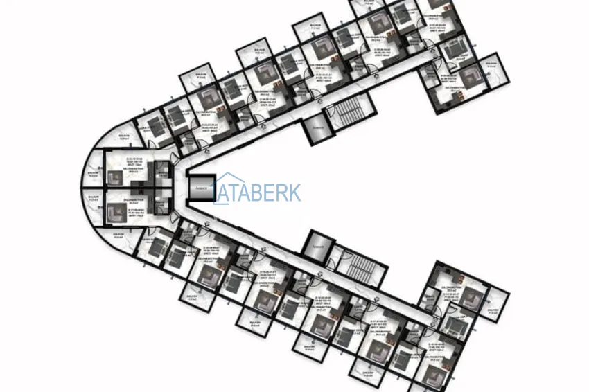 Купить дешево Новый проект шикарного жилого комплекса в Газипаше район Пазарджи 3 