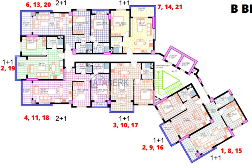Купить дешево 🔥Наш проект! Недорогая инвестиционная недвижимость без посредников на этапе строительства в районе Оба, Алания 6