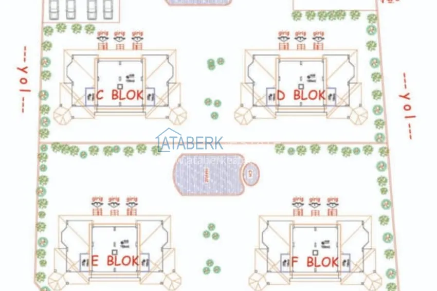 Купить дешево Видовой садовый дуплекс 3+1 с мебелью в Алании, район Тепе в клубном комплексе таунхаусов 3 