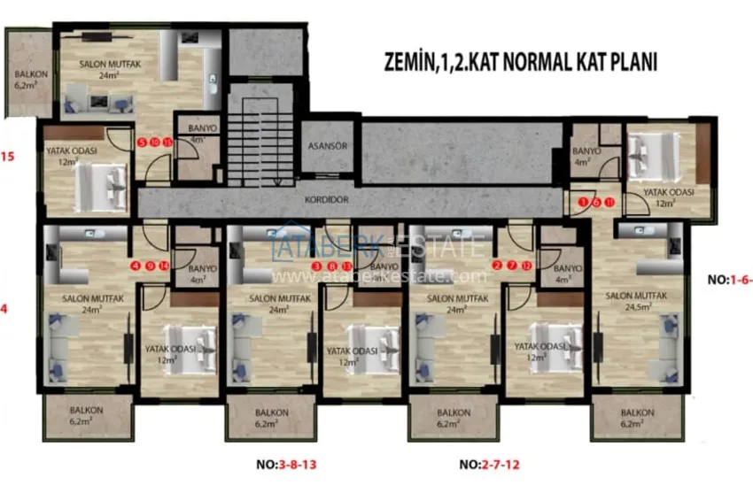 Купить дешево Проект офф-плана! Старт продаж! Элегантный бутик-комплекс в Алании, район верхняя Оба 1 