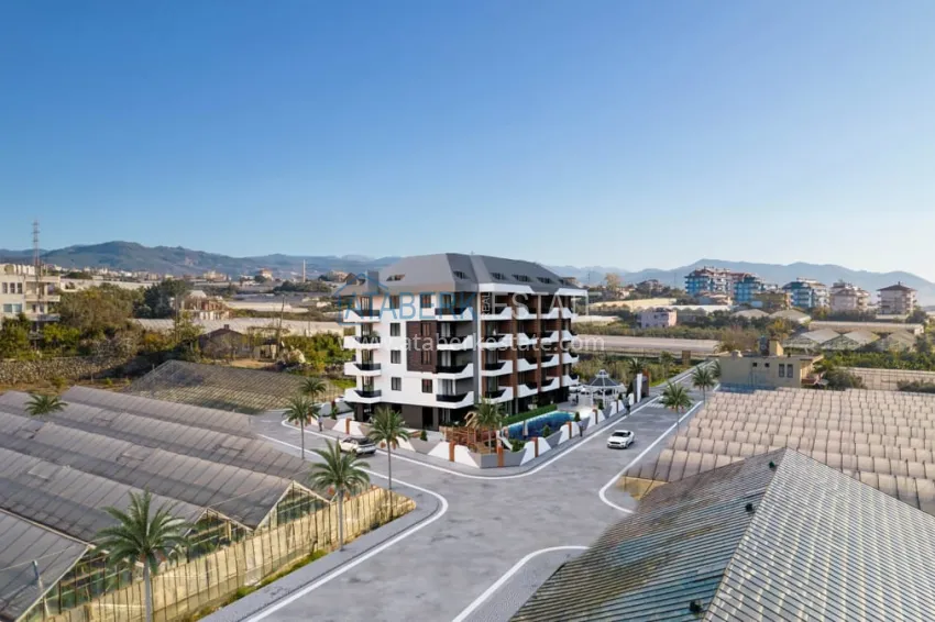 Квартиры на этапе котлована в районе Паяллар, Алания  3 