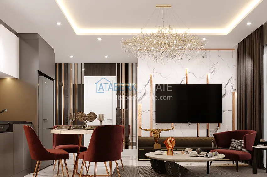 Приобрести Новый проект роскошного жилого комплекса премиум-класса в районе Тюрклер, Алания 2 