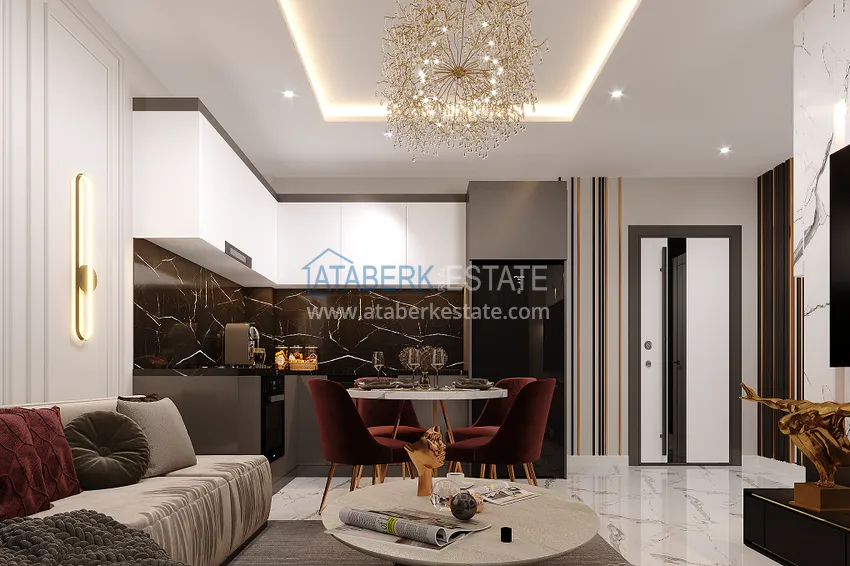 Приобрести Новый проект роскошного жилого комплекса премиум-класса в районе Тюрклер, Алания 3 