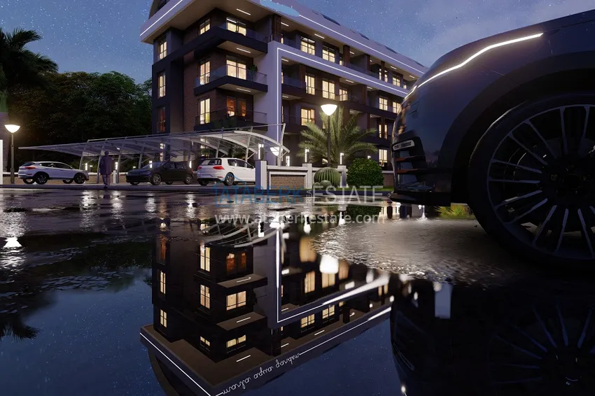 Квартира 1+1 от инвестора в комплексе на этапе строительства, район Паяллар – Алания 10 