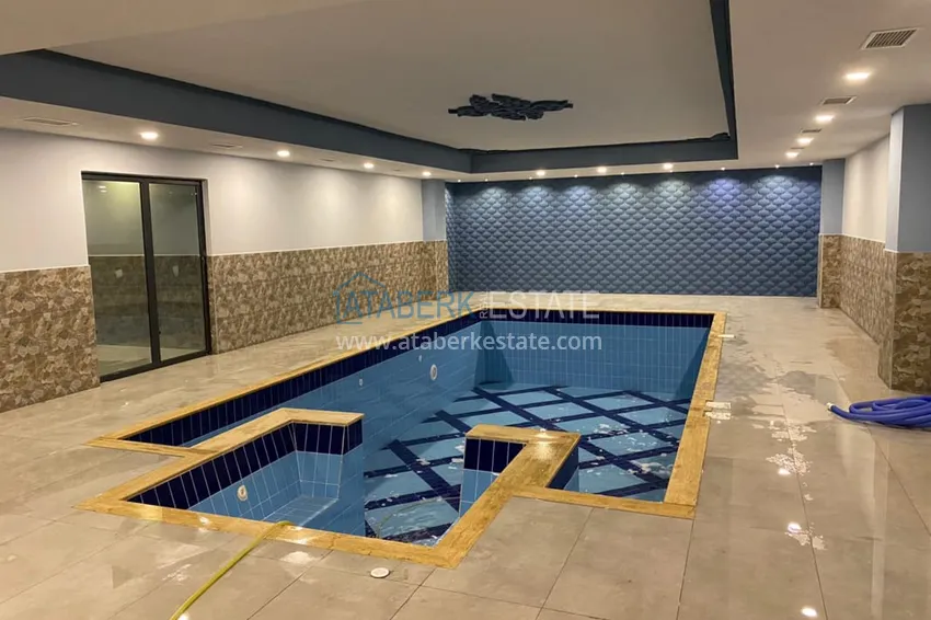 Садовый дуплекс 3+1 с мебелью в молодом жилом комплексе премиум-класса, район Оба – Алания  17 