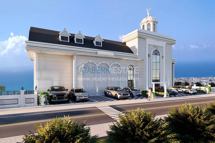 Новый проект роскошных таунхаусов класса-люкс в Алании район Бекташ. Подходит для гражданства  10 