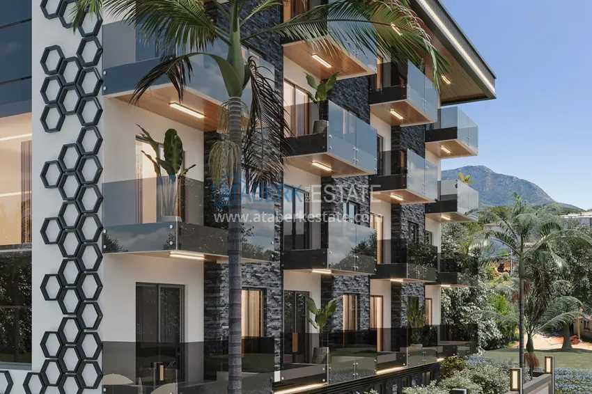 Проект офф-плана! Старт продаж! Элегантный бутик-комплекс в Алании, район верхняя Оба 16 