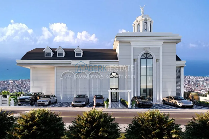Новый проект роскошных таунхаусов класса-люкс в Алании район Бекташ. Подходит для гражданства  11 