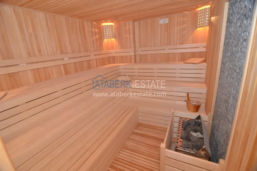 Садовый дуплекс 3+1 с мебелью в молодом жилом комплексе премиум-класса, район Оба – Алания  20 