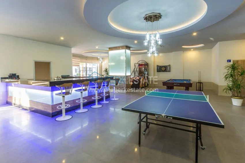 Дуплекс 4+1 с выходом в сад в Кестеле меблированный в элитной резиденции 14 