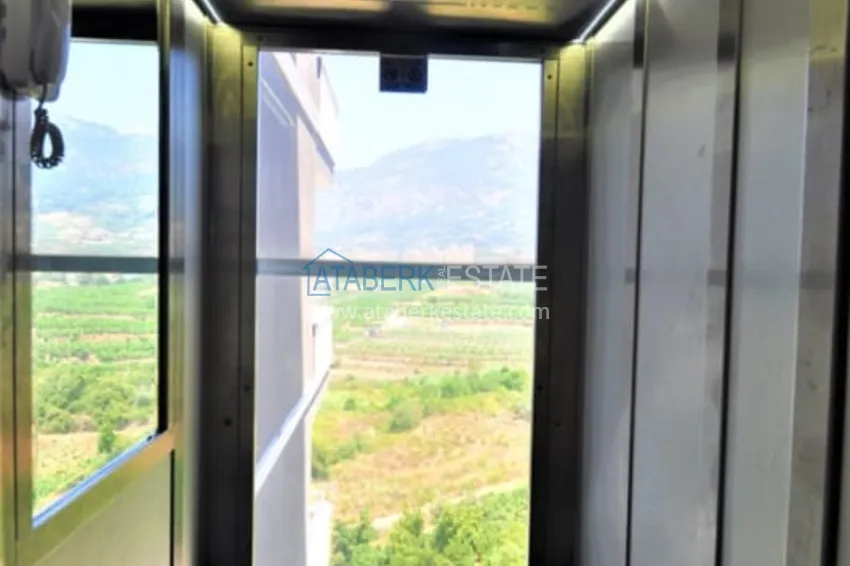 Квартира 2+1 меблированная с видом на море и крепость, район Махмутлар – Алания  15 