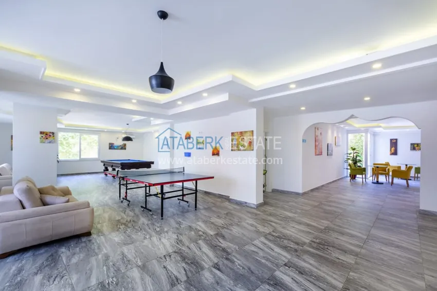 Двухкомнатная квартира на аренду в 200 метрах от моря в комплексе ультра-люкс - Кестель  15 