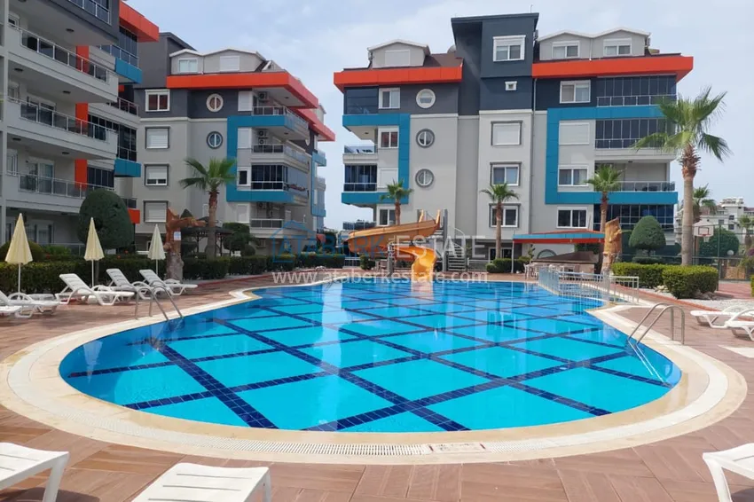 Двухкомнатная квартира на аренду в 200 метрах от моря в комплексе ультра-люкс - Кестель  1 