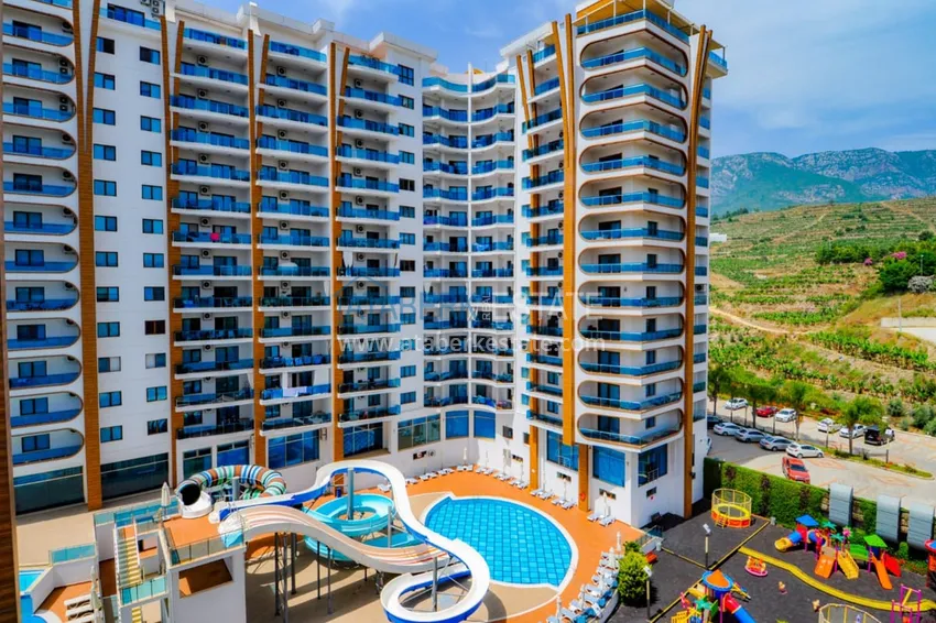 Квартира 2+1 с видом на море и горы, меблированная район Махмутлар – Алания 3 