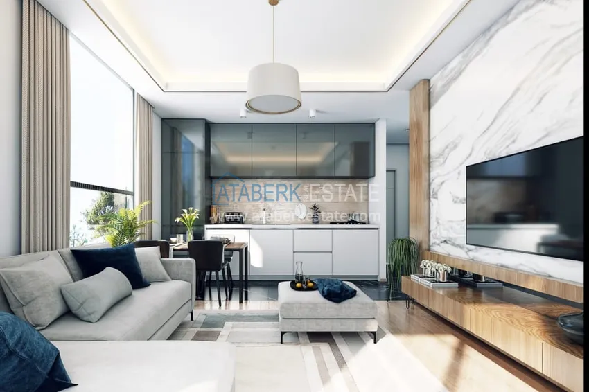 Приобрести Новый проект жилого комплекса комфорт-класса в Алании, Газипаше 2 