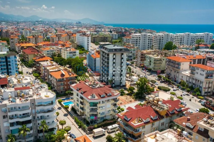 Квартира 2+1 с мебелью в уютном комплексе всего в 250 метрах от моря, район Оба – Алания 1 