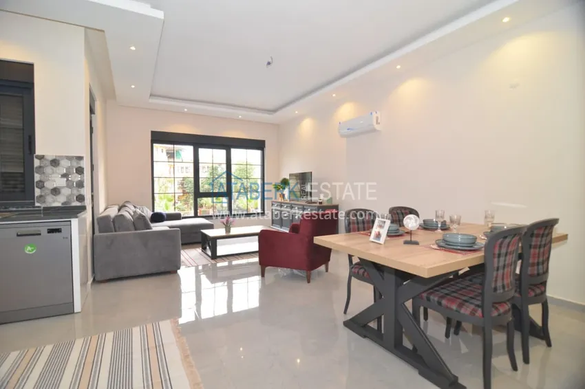 Приобрести Садовый дуплекс 3+1 с мебелью в молодом жилом комплексе премиум-класса, район Оба – Алания  3 