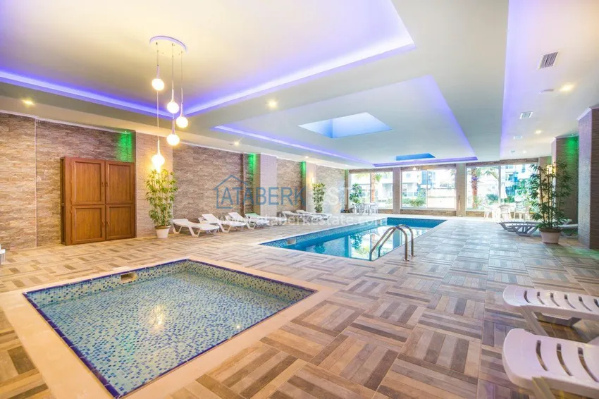 Дуплекс 4+1 с выходом в сад в Кестеле меблированный в элитной резиденции 21 