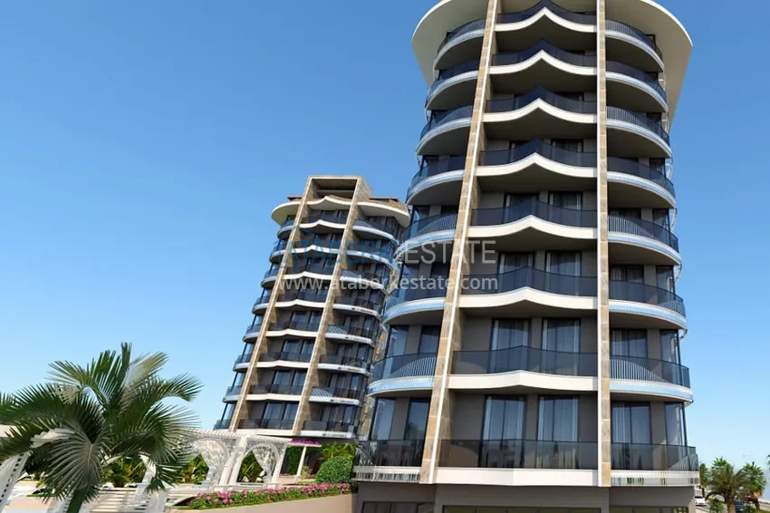 Квартиры 1+1 от инвестора в строящемся комплексе премиум-класса в 120 метрах от моря – Тосмур, Алания 25 