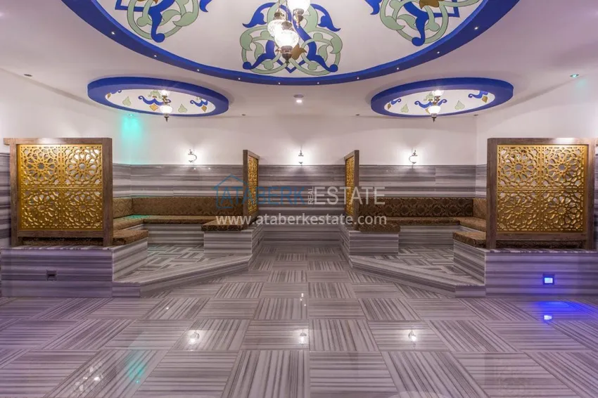 Дуплекс 4+1 с выходом в сад в Кестеле меблированный в элитной резиденции 23 