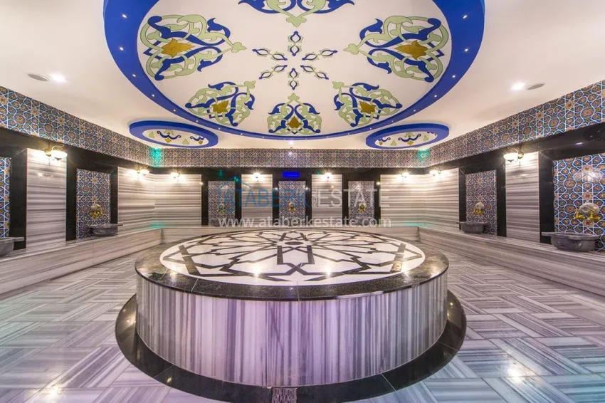 Дуплекс 4+1 с выходом в сад в Кестеле меблированный в элитной резиденции 24 