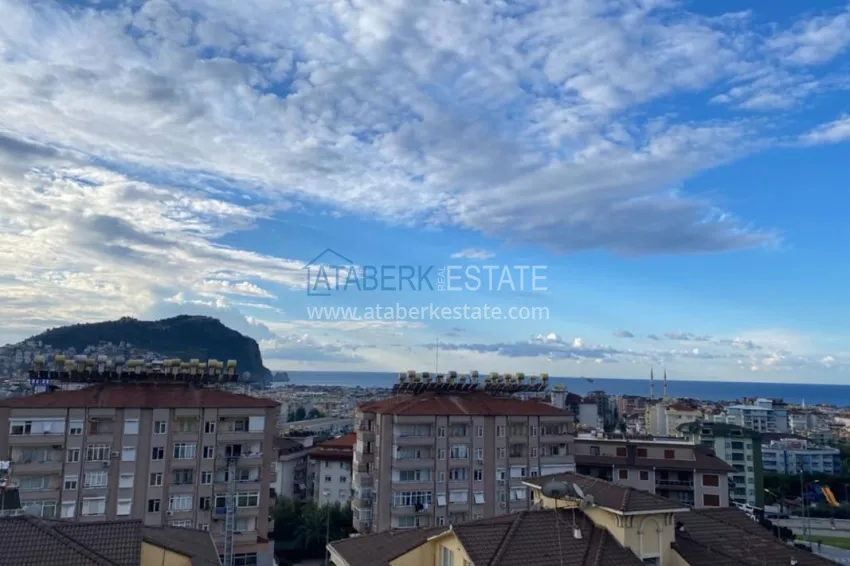 Приобрести Видовая квартира-дуплекс 4+1 с мебелью в Алании  34 