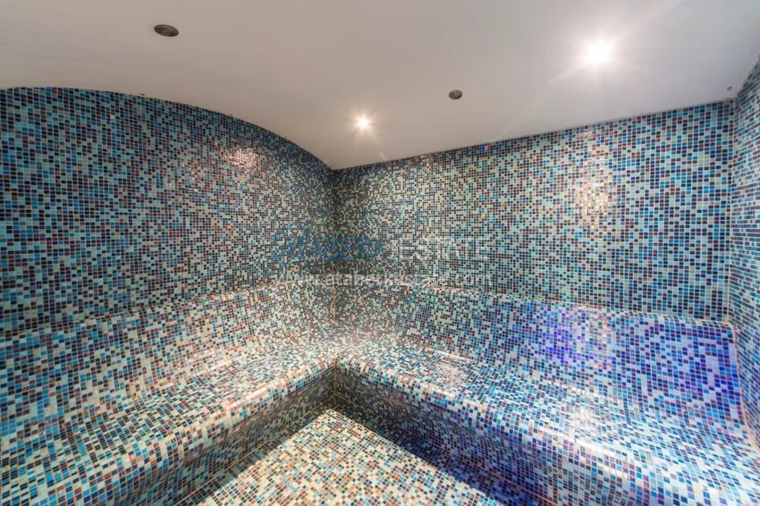 Дуплекс 4+1 с выходом в сад в Кестеле меблированный в элитной резиденции 26 