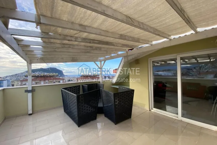 Приобрести Видовая квартира-дуплекс 4+1 с мебелью в Алании  36 