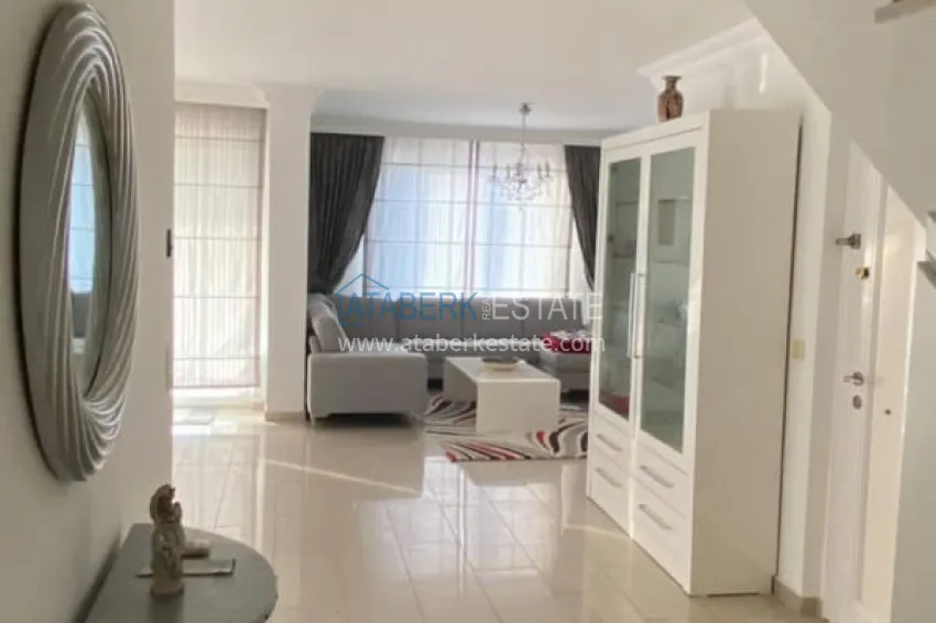 Приобрести Видовая квартира-дуплекс 4+1 с мебелью в Алании  3 