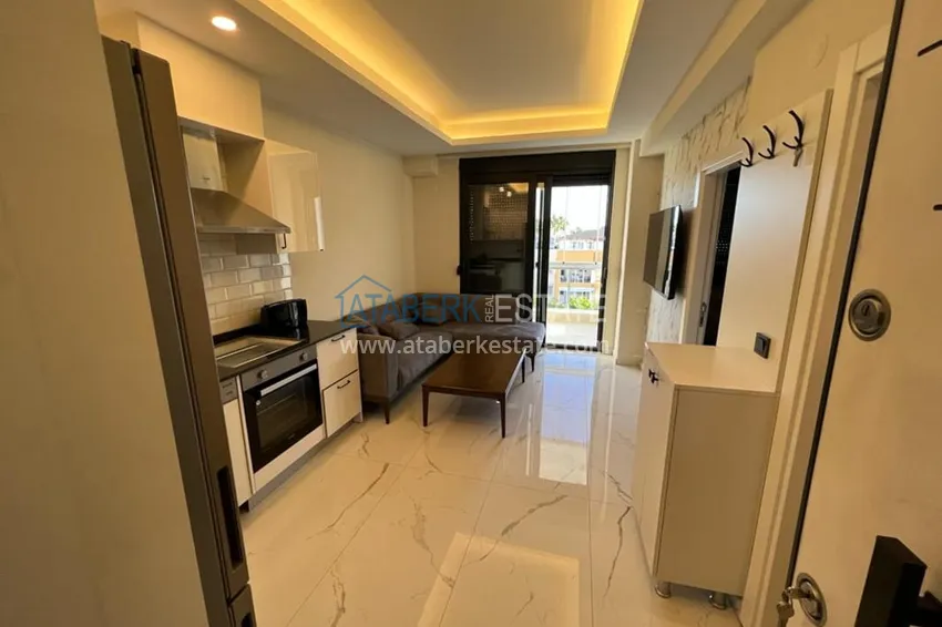 Приобрести Квартира 1+1 меблированная с застеклённым балконом и видом на море – новостройка, Газипаша 2 