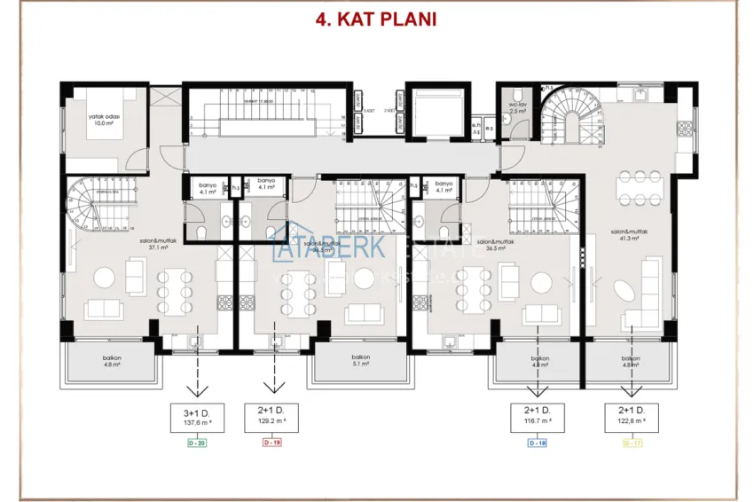 Купить дешево Проект офф-плана! Новый бутик-комплекс в 280 метрах от моря, район Оба 3 