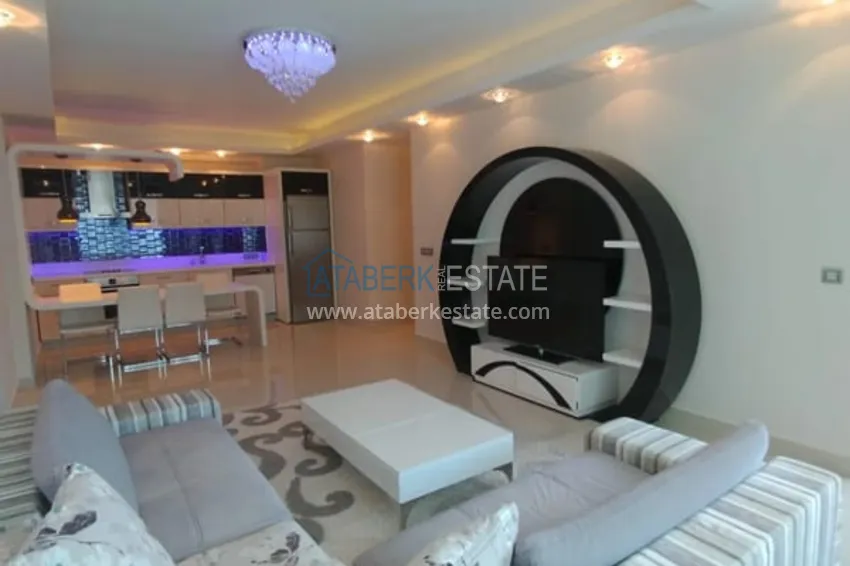 Приобрести Квартира 2+1 с видом на море и горы, меблированная район Махмутлар – Алания 3 