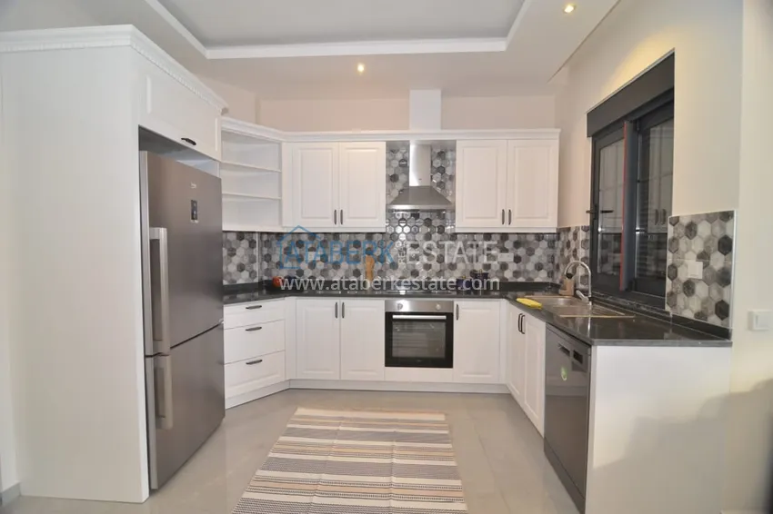 Приобрести Садовый дуплекс 3+1 с мебелью в молодом жилом комплексе премиум-класса, район Оба – Алания  5 