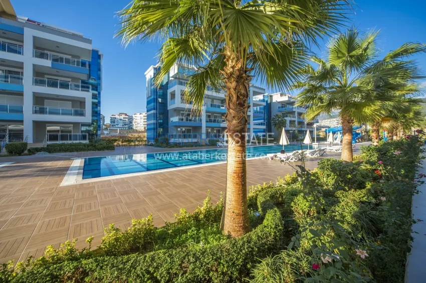 Дуплекс 4+1 с выходом в сад в Кестеле меблированный в элитной резиденции 3 