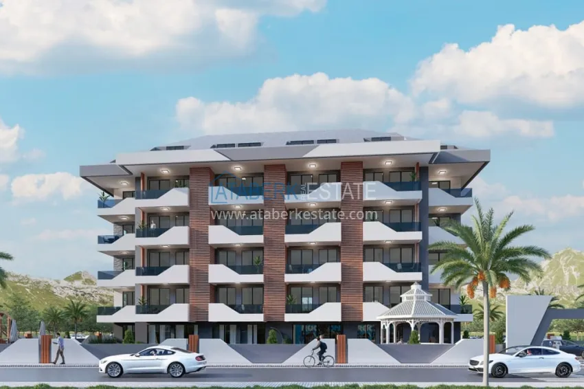 Квартиры на этапе котлована в районе Паяллар, Алания  7 