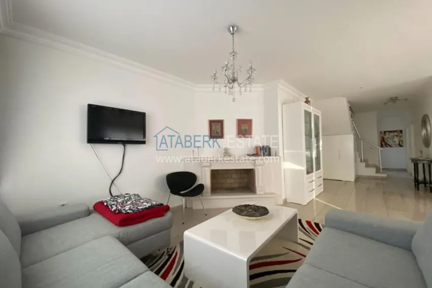 Приобрести Видовая квартира-дуплекс 4+1 с мебелью в Алании  8 