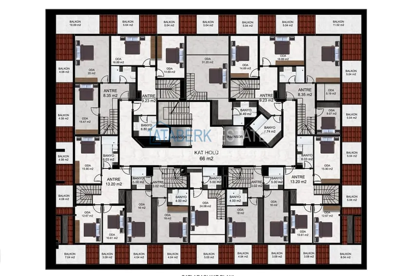 Купить дешево Новый проект малоэтажного жилого комплекса в Газипаше 5 