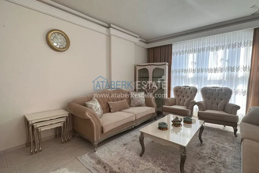 Приобрести Трехкомнатная квартира с открытым видом на горы и море в центре Алании 2 