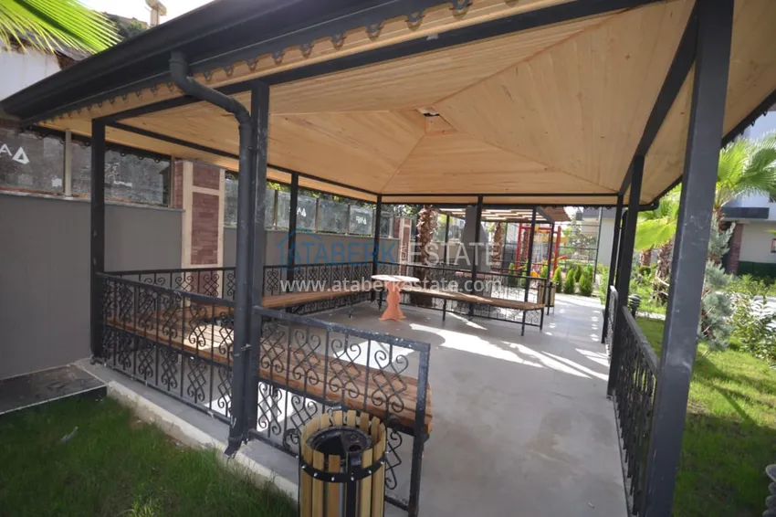 Садовый дуплекс 3+1 с мебелью в молодом жилом комплексе премиум-класса, район Оба – Алания  9 