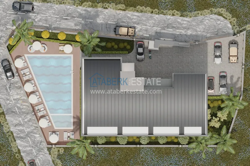 Проект офф-плана! Старт продаж! Элегантный бутик-комплекс в Алании, район верхняя Оба 9 